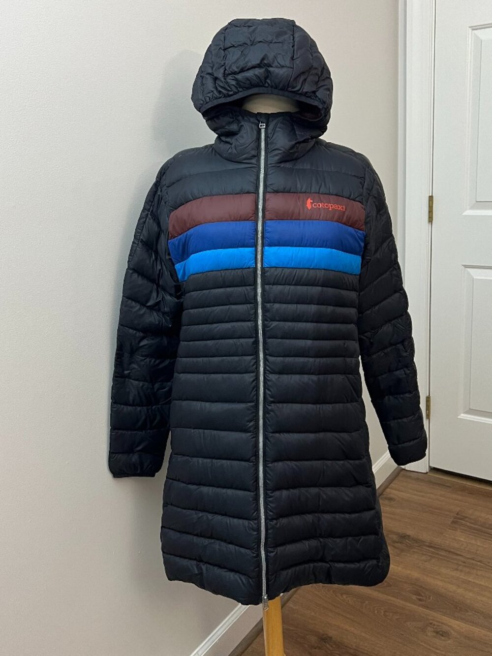 EUC Cotopaxi Fuego Down Parka Long Puffer with Hood Black Sz M